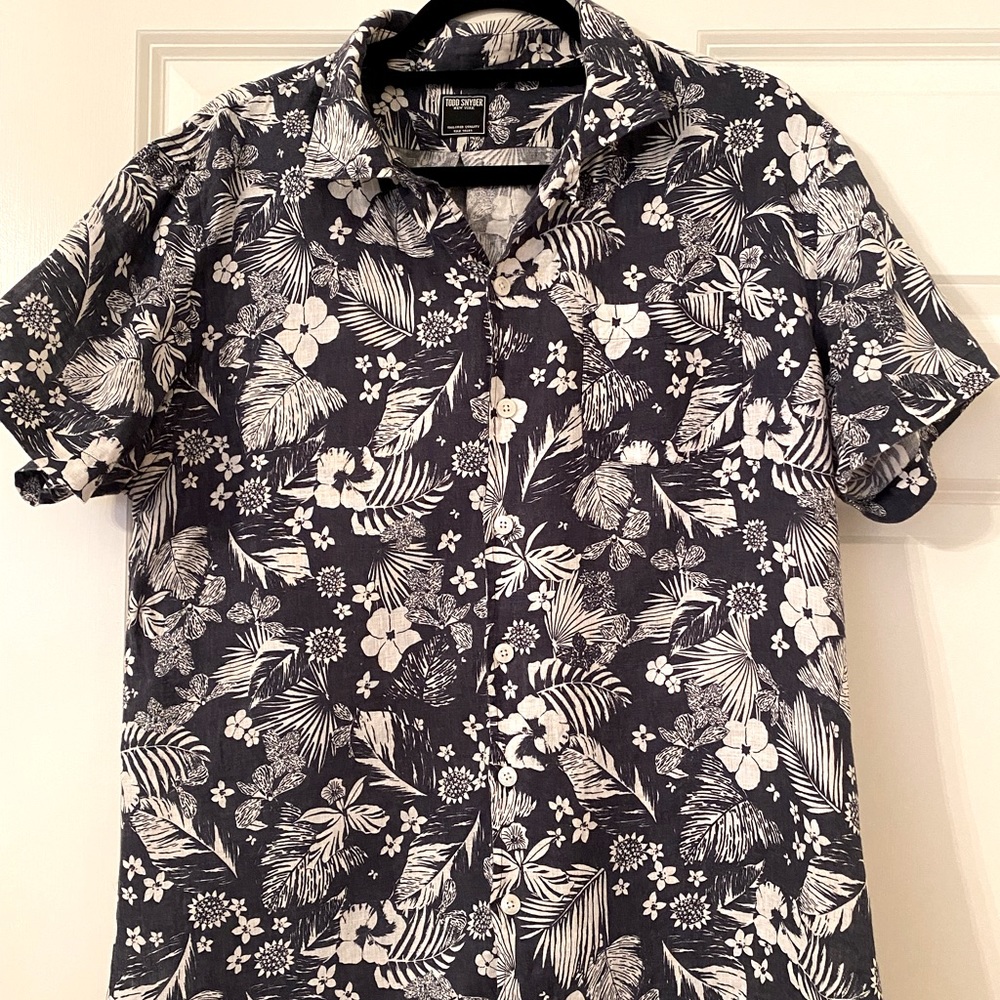 Todd Snyder floral linen shirt